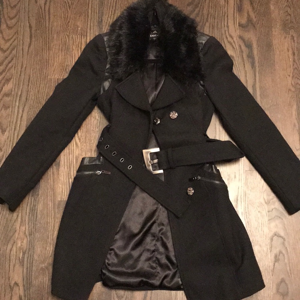 BEBE Wool Black Coat